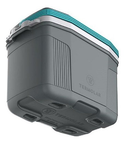 Caixa Térmica Cooler Com Alça Suv 20l Cinza E Azul Termolar