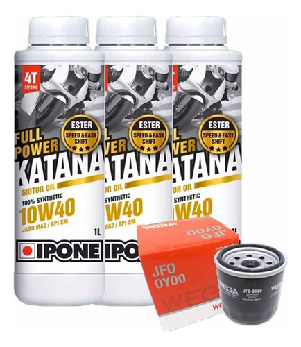 Kit Service Filtro Aceite Honda Cb 500 F + Katana 10w40