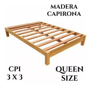 Tarima Queen Size ,madera Capirona, Modelo Cpi 3x3