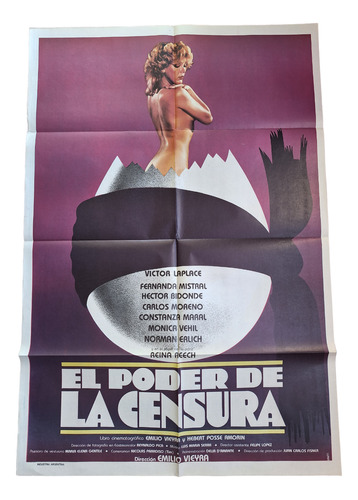 Poster Afiche Cine Argentino El Poder De La Censura *