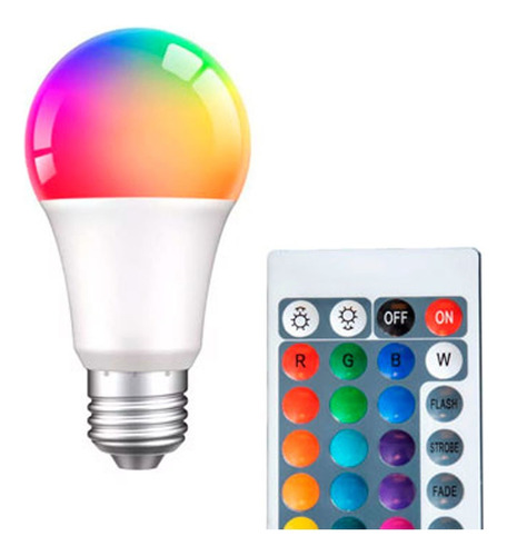 Pack De 2 Lamparas Rgb C/control 12w E27 A65