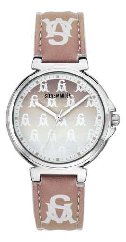 Reloj Estampado Mujer Steve Madden Con Correa Y Logotipo