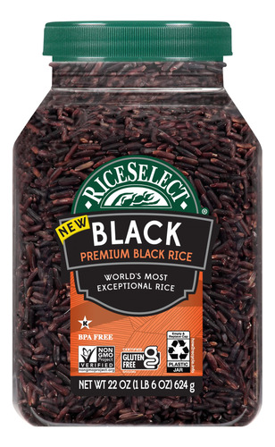 Riceselect Arroz Negro Premium, Grano Entero, Sin Gluten, Si