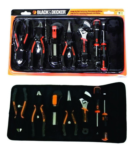 Set De Herramientas 7 Pz Con Estuche Hdt51911 Black&decker