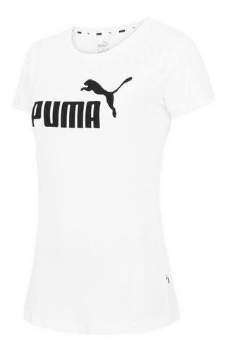 Playera Puma Blanca Essentials Mujer Casual 587087 Original
