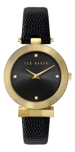 Reloj Ted Baker De 2 Manecillas Con Lazo De 36 Cm Negro