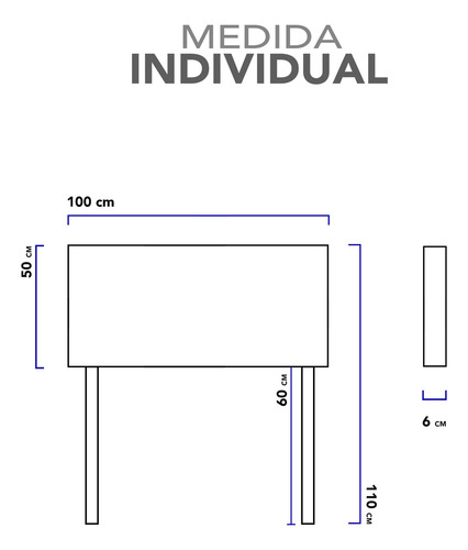 Cabecera Individual Dotico Con Botones 3 En 1 Moderna Color Oxford