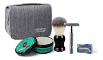 Comprar Kit Navaja Rasuradora Clasica Jabón Afeitar Hisopo Barbería