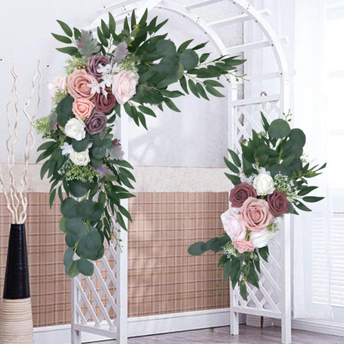 Decoración De De Flores Artificiales Hechas A Mano Tarjeta
