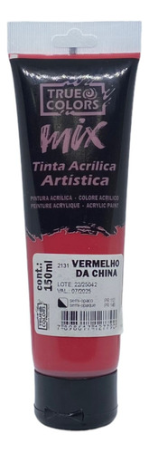 Tinta Acrílica Artistica Mix True Colors 150ml 2131 Vermelho