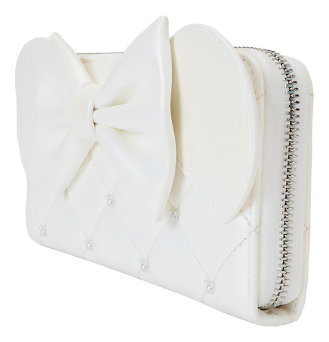 Loungefly Cartera Boda Iridiscente De Minnie Mouse Color Blanco