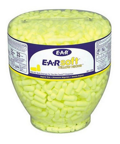 500 Tapon Auditivo Ear Soft Yellow Neons Reg 3m 70071515087 Color Amarillo