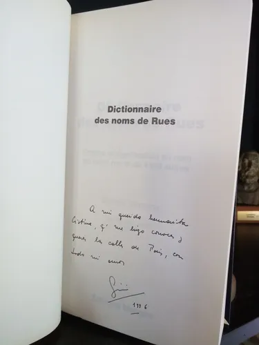 Dictionnaire Des Noms De Rues - Calles Francia - Stéphane (Usado)