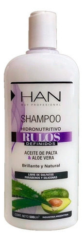 Han Shampoo Rulos Definidos Nutritivo Sin Sulfatos X 500 Ml