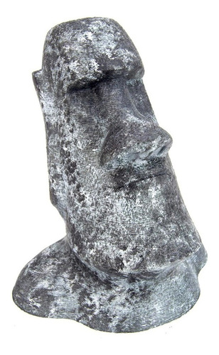 Boneco Colecionável Moai Ilha De Páscoa Pintado 15cm