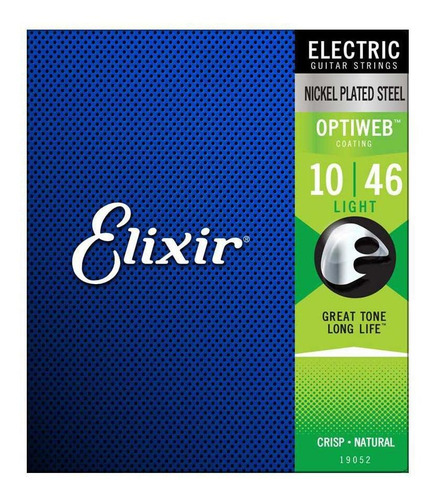 Encordoamento Guitarra Elixir Optiweb 010 046 Light 19052