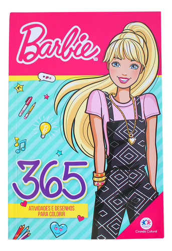 Livro Infantil 365 Atividades Barbie Para Pintar Ciranda