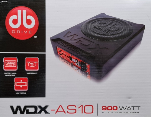 Subwoofer Amplificado Db Drive Wdx-as10 10 900w/250rms