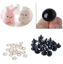 Comprar 100 Pzas Ojos Negros De Seguridad Ojitos Amigurumis 12mm