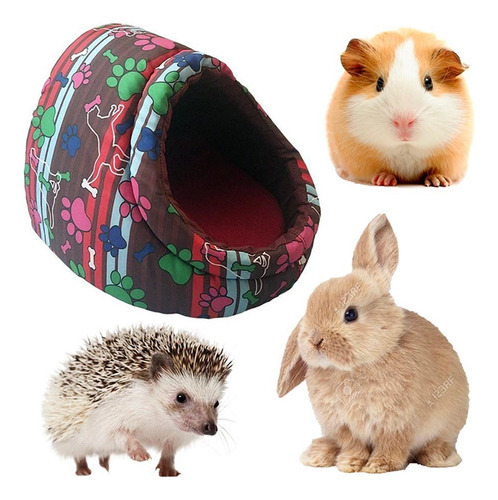 Cama Acolchada Cueva Iglu Para Conejo Bebe Erizo Cuy Cobayo