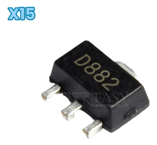 Transistor D882 Reemplazo 8040 Npn (lote 15 Unidades)