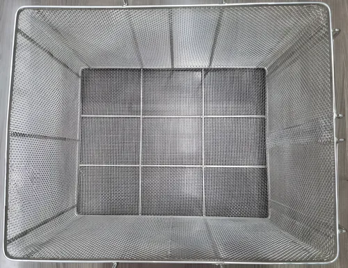 Cesta De Pasta Rectangular Para Inmersión En Acero Inox 18/8