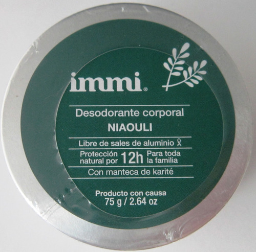 Desodorante Immi Lavanda Libre Aluminio Y Triclosan Vegano