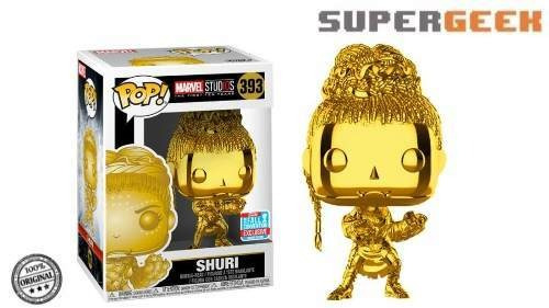 Figura de acción  Shuri MS10 - Gold Chrome de Funko Pop!