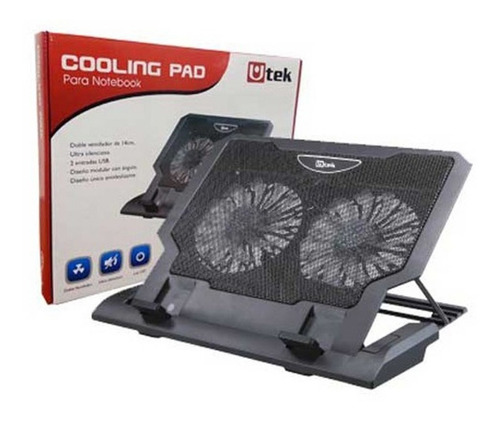 Cooler Notebook 12/17 Doble Ventilador 14cm Alto Rendimiento