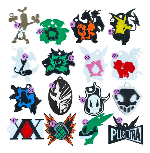 Llaveros Futbol / Anime / Bandas Rock Souvenir 3d X 30 Unid