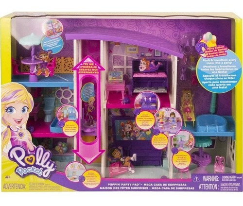 Muñeca Polly Pocket Mega Casa De Sorpresas