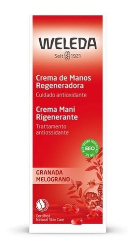 Imagen 2 de 2 de Weleda Crema De Manos Regeneradora Granada X 50 Ml
