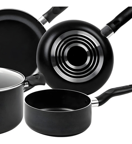 Imagen 4 de 6 de Batería Olla Sartenes Y Cazo T-fal Thermo Spot Set Durabase