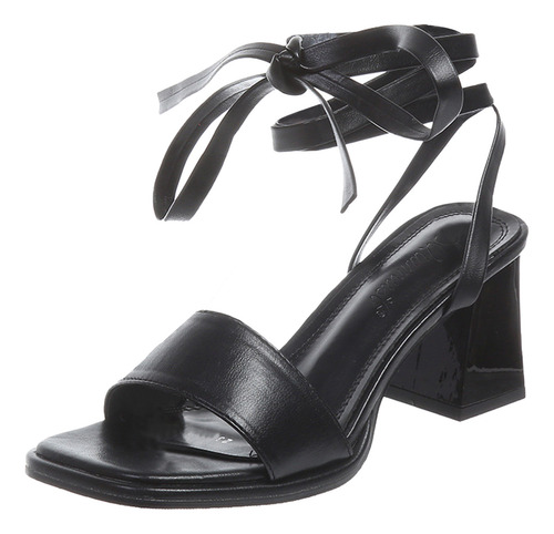 Nuevos Zapatos De Tacón Grueso Con Cabeza Cuadrada Para Muje