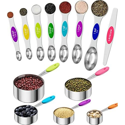 13pcs Magnetic Measuring Spoons And Measuring Cups Set,...