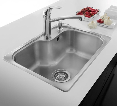 Imagen 3 de 10 de Pileta Cocina 55x41.5x20 Johnson Acero Luxor Mini Si55