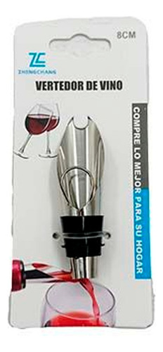 Dispenador Aireador De Vino 8 Cm Metalico Para Botellas Vino