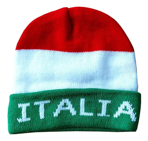Italia - Gorra De Esquí De Punto Multicolor - Sombrero