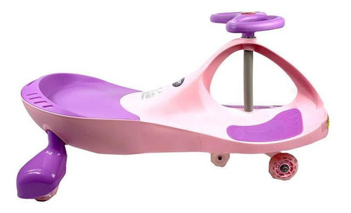 Carrinho Gira Car Infantil Rosa Com Luz Até 100kg Zippy