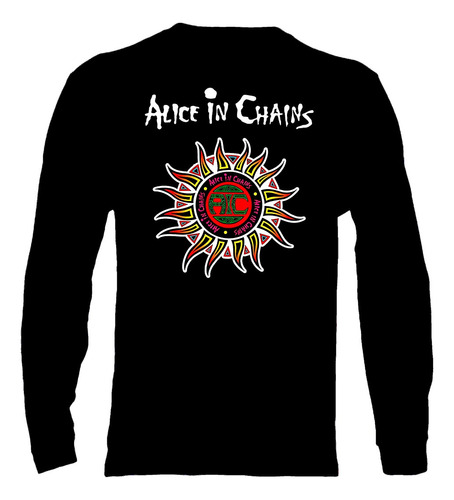 Polera Manga Larga Alice In Chains - Ver 06 - Logo