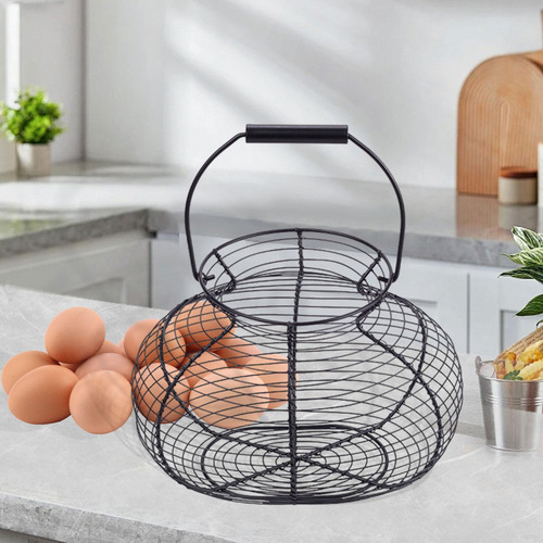 Cesta De Almacenamiento De Huevos De Huevo De Metal