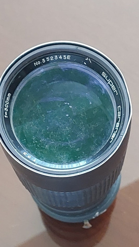 Imagen 9 de 10 de Camara Antigua Zenit Con Lente Super Carenar 1:55 F=300mm