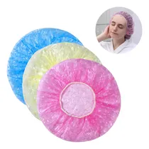 Comprar Kit 6 Toucas Plástica Para Banho Reutilizável Impermeável