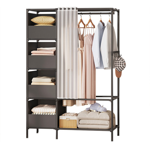 Closet Ropa Organizador De Con Cortinapara Dormitorio