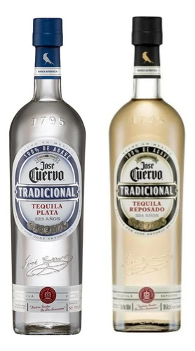 Pack De 2 José Cuervo Tradicional Plata Y Reposado 950ml