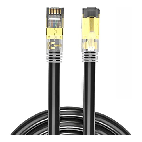 Cable Ethernet Cat 8, 3 Pies, 40 Gbps, 2000 Mhz, S/ftp, 23 A