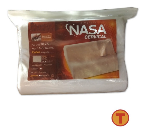 Almohada Cervical Nasa Memoria Inteligente Funda Con Cierre 