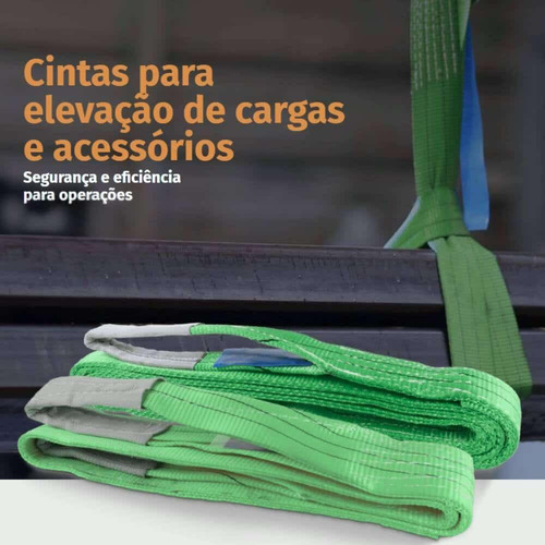 Cinta Para Carga 2,5m X 2t Vertical 4 Ton Dobrado Robustec