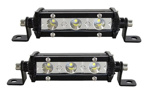 Par Exploradoras Led Lineal 3 Led Multifunción Carro Y Moto