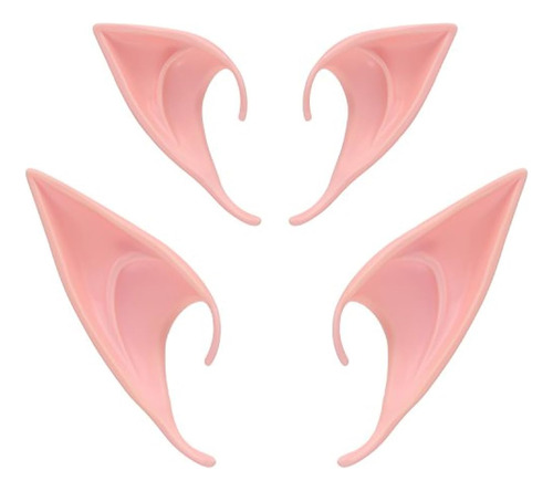 Bbto 2 Pares Latex Elf Ears Máscaras De Cosplay Fairy Goblin